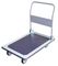 Unit Weight 20Kg Flat Metal Shopping Cart , Shopping Utility Cart With Wheels supplier