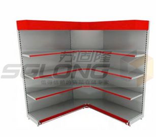 China Corner Wall Mount Grocery Display Rack Decorative Multiple Layers With OEM ODM Service supplier