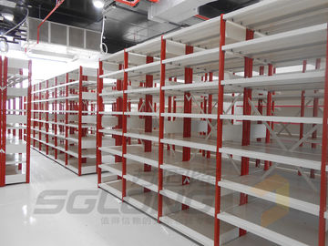China Light Duty Grocery Display Rack , Retail Shop Shelving Combined Double Sided supplier