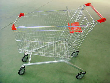 China Large Scale  Supermarket Shopping Cart , Supermarket Shopping Basket With Baby Seat supplier
