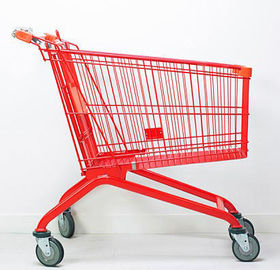 China Warehouse Grocery Store Shopping Cart 1015X590X1035mm Rear Fence Protection supplier