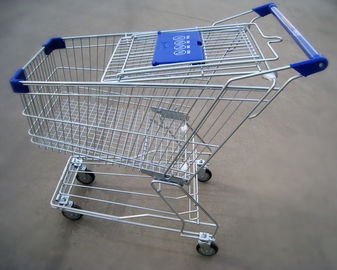 China Retailing Grocery Store Shopping Cart Equipment Zinc Plated Surface Treatment supplier