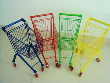 China Unfolding Grocery Store Shopping Cart High Bearing Capacity Smooth Feel supplier