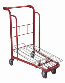 China Comfortable Handle Utility Shopping Cart , Store Shopping Cart 180 Litres Volume supplier