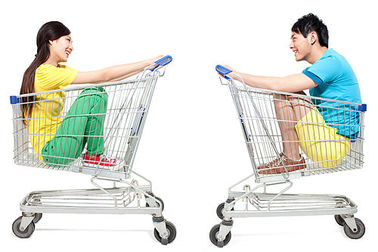 China Professional Grocery Store Shopping Cart  ISO9001 Certification Compact supplier