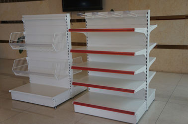 China Pharmacy Grocery Store Shelves Powder Coating Surfacetreatment Easy Assemble supplier