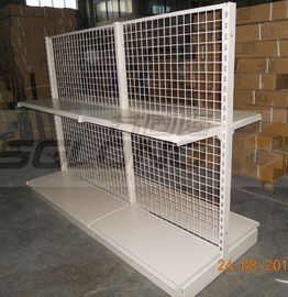 China Cashier Grocery Checkout Counter Light Duty Double Sided Wire Storage Racks supplier