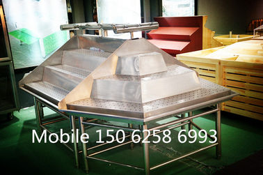 China Stainless Vegetable Display Rack Single Double Sided Powder Coated Surface supplier