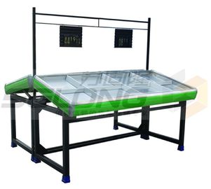 China Plastic Metal Material  Vegetable Display Rack , Vegetable Display Stand Corrosion Protection supplier