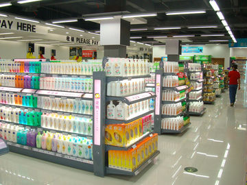 China Customizable  Cosmetic Display Shelf , Retail Makeup Display Printable Eco Friendly supplier