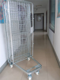 China Silver Colored Wire Mesh Storage Bins , Wire Stacking Bins Fixed Capacity supplier
