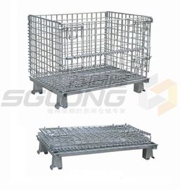 China Logistic Collapse Warehouse Wire Storage Containers With OEM ODM Service supplier