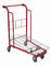 Comfortable Handle Utility Shopping Cart , Store Shopping Cart 180 Litres Volume supplier
