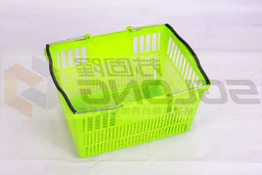 Eco - Friendly Shopping Cart Basket , Plastic Supermarket Basket Reusable supplier