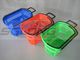 Lightweight Supermarket Basket , Plastic Grocery Basket High Performance supplier