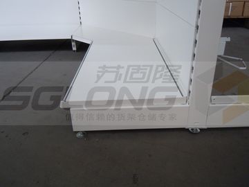 Welded Base Foot Grocery Store Shelves 100-150kg Capacity High Performance supplier